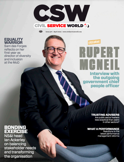 Rupert McNeil starts on CSW's April 2022 cover